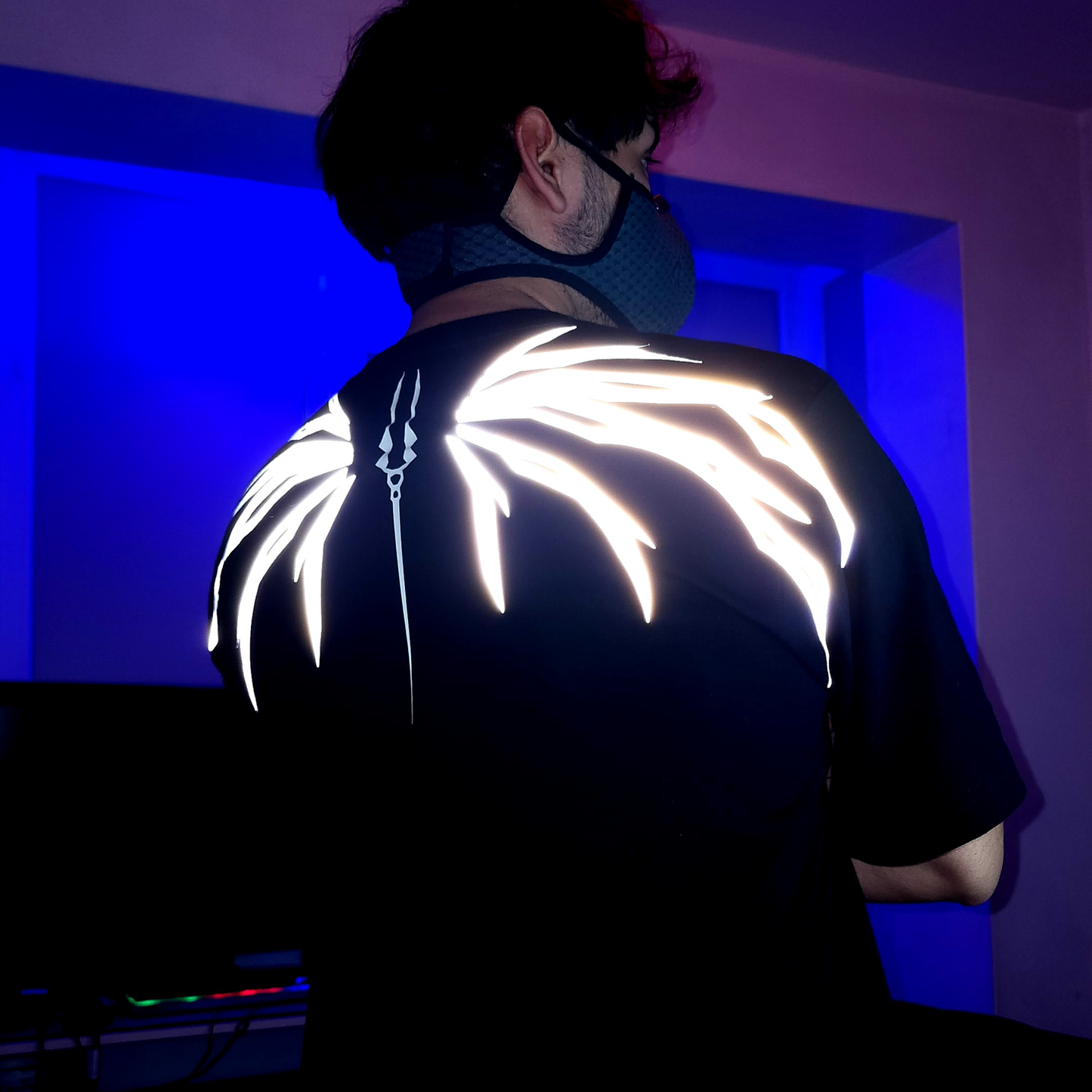 Oversize Luminescent & reflective Evangelion T-shirt