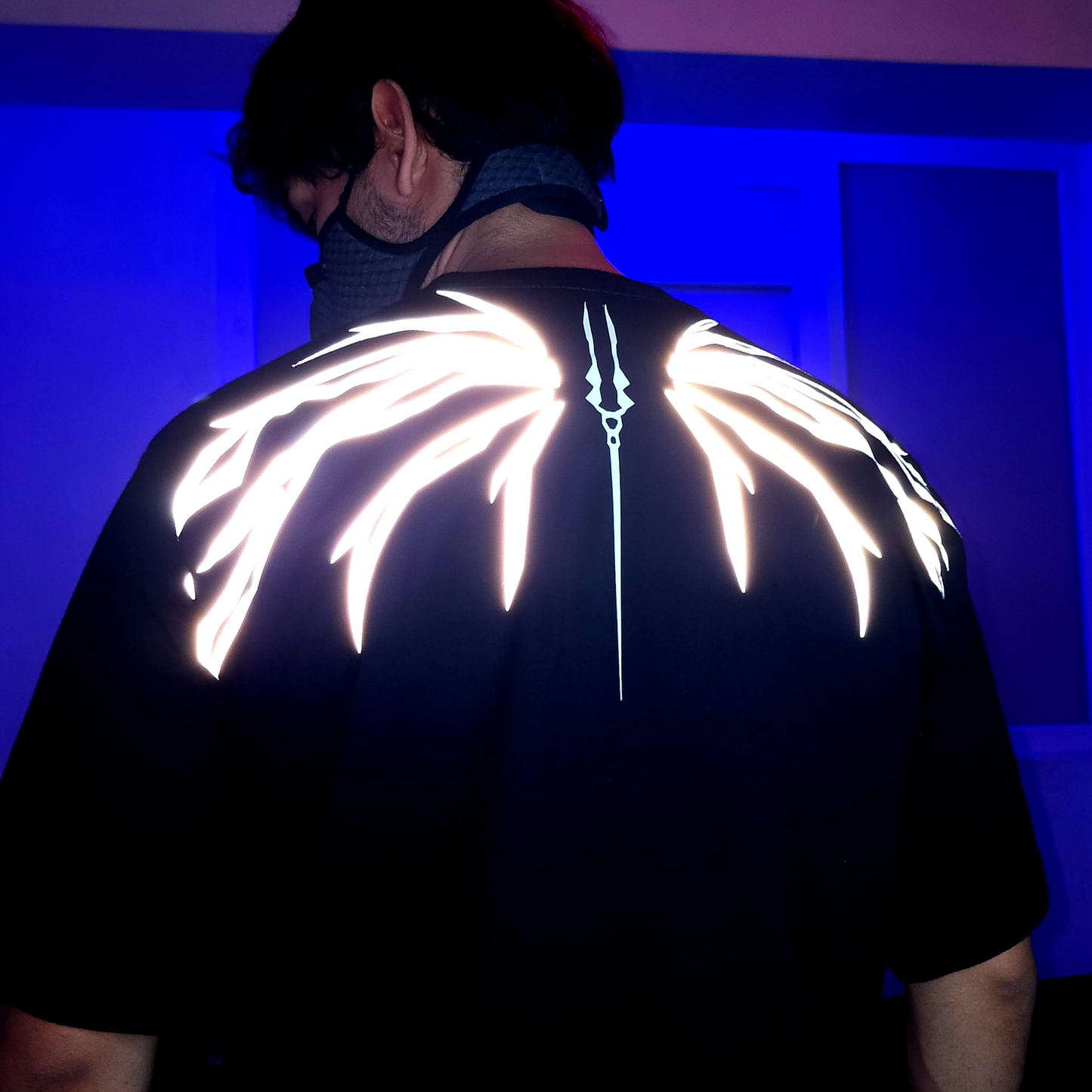 Oversize Luminescent & reflective Evangelion T-shirt