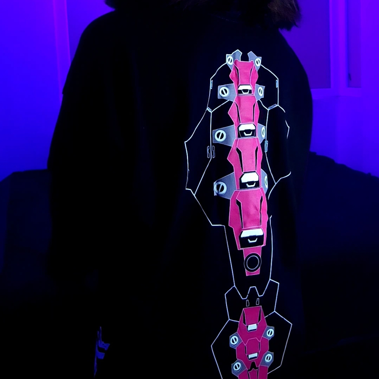 Camiseta Oversize Luminiscente CyberPunk 2
