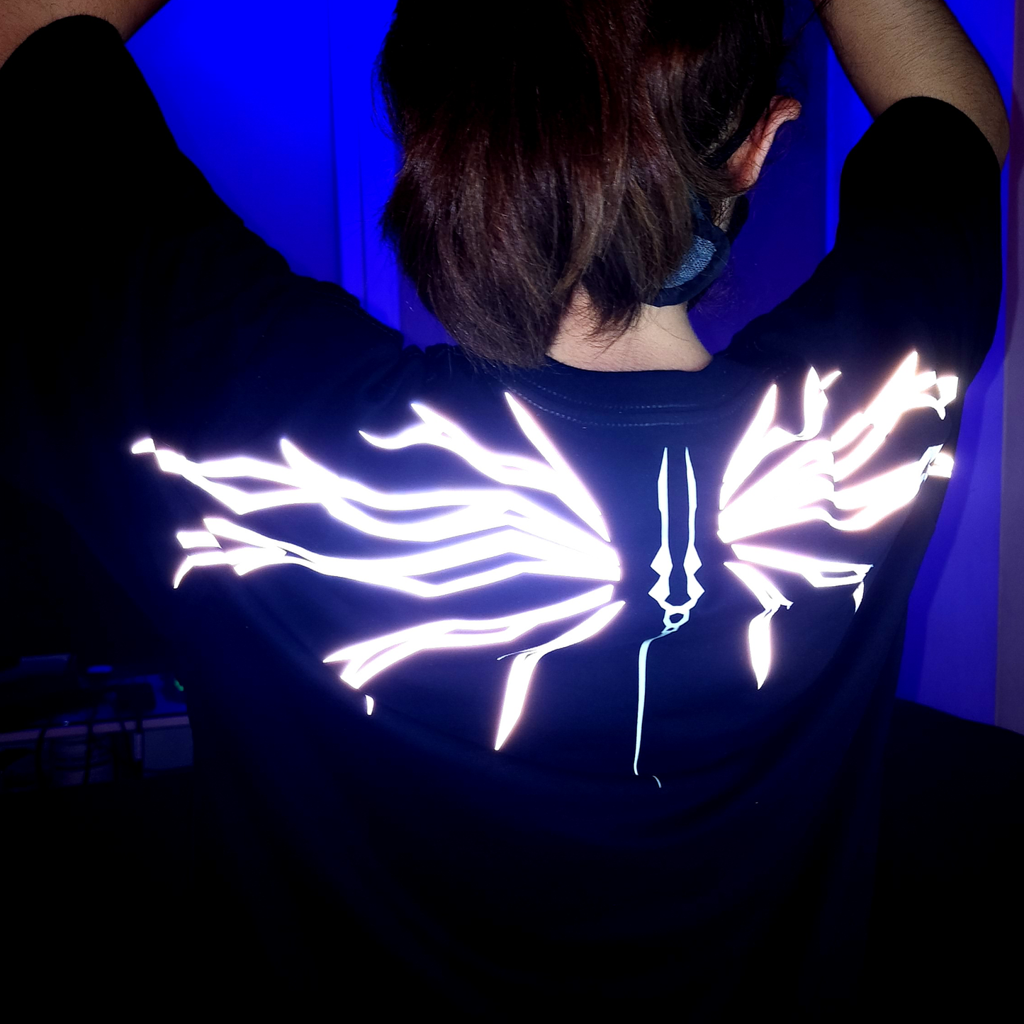 Oversize Luminescent & reflective Evangelion T-shirt