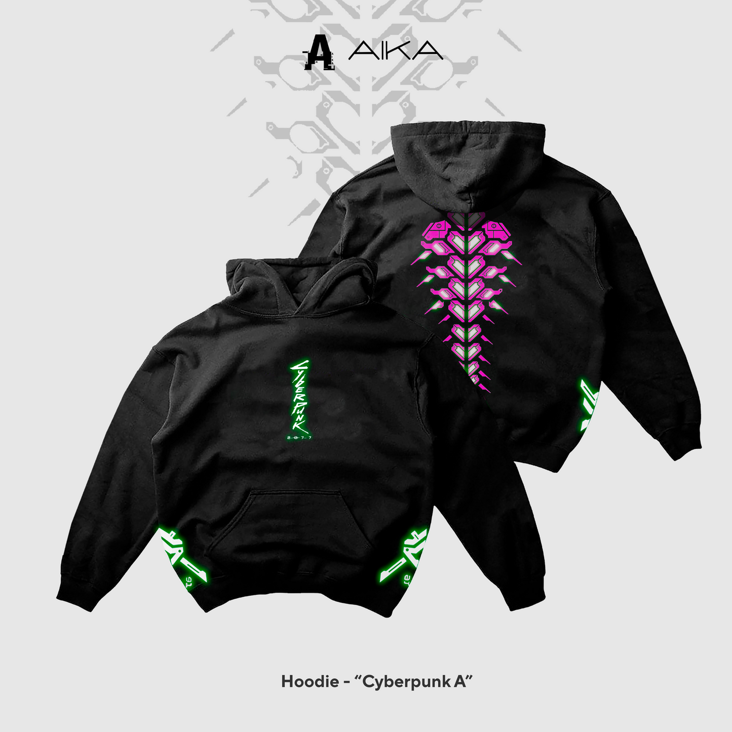 Hoodies Luminiscentes CyberPunk 1,2,3