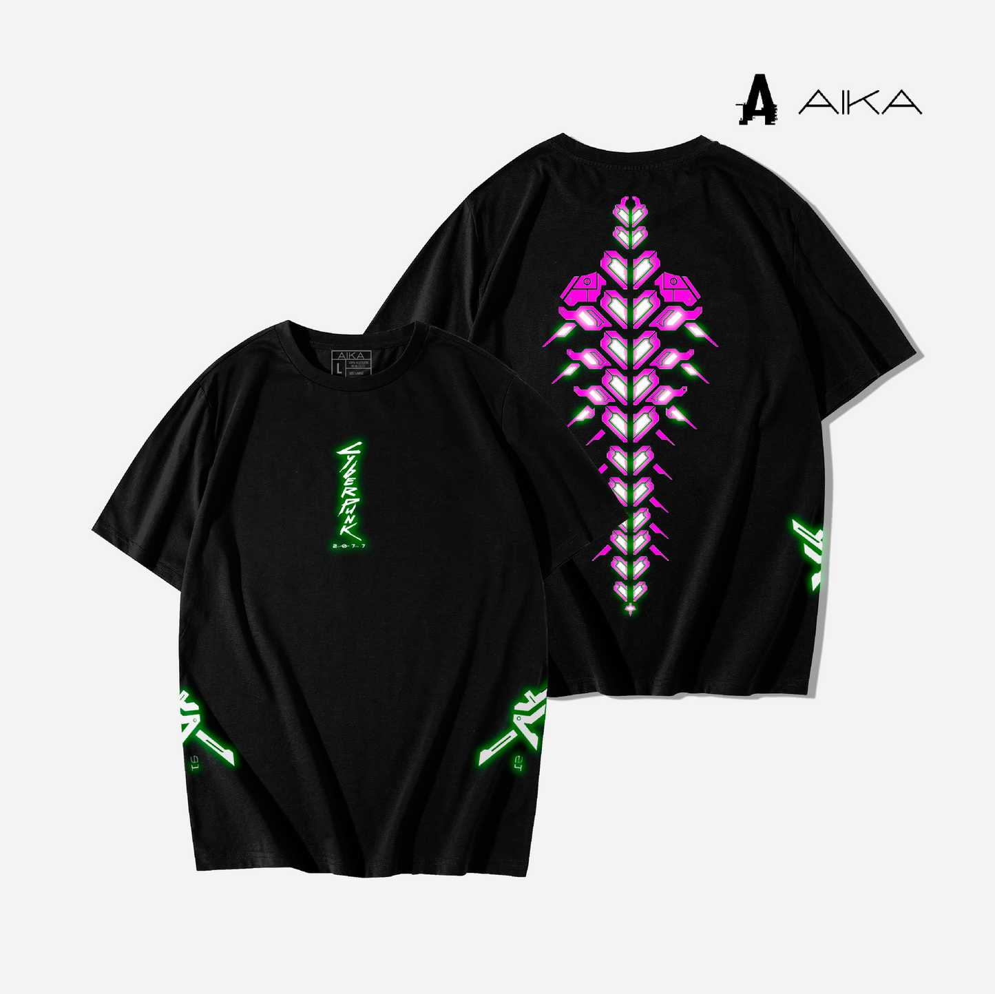 CyberPunk Luminescent Oversize T-shirt