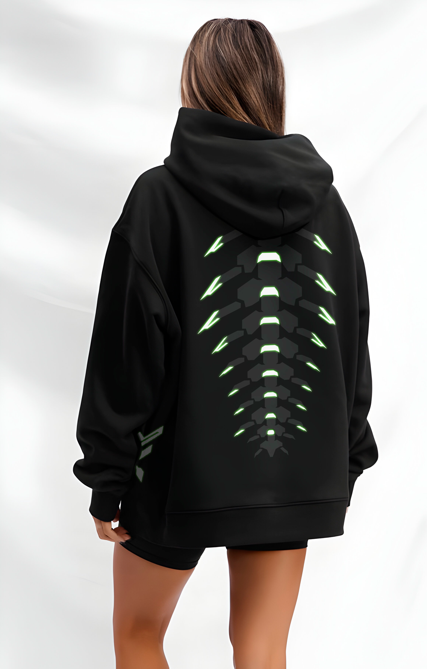 Hoodie Oversize Luminiscente CyberPunk