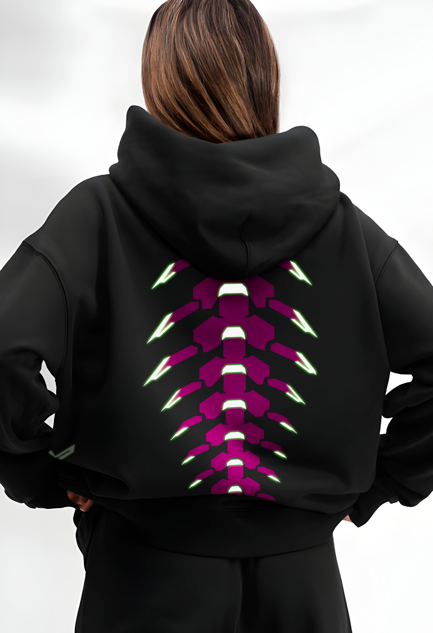 Hoodie Oversize Luminiscente CyberPunk