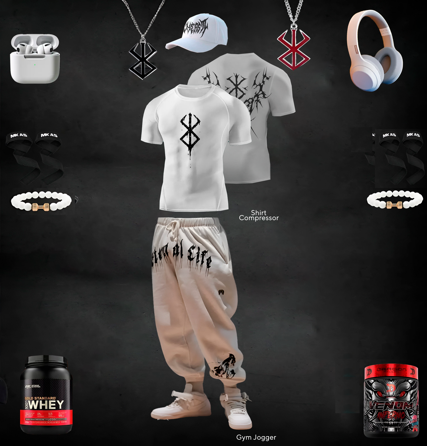 WHITE GYM SET / Berserk