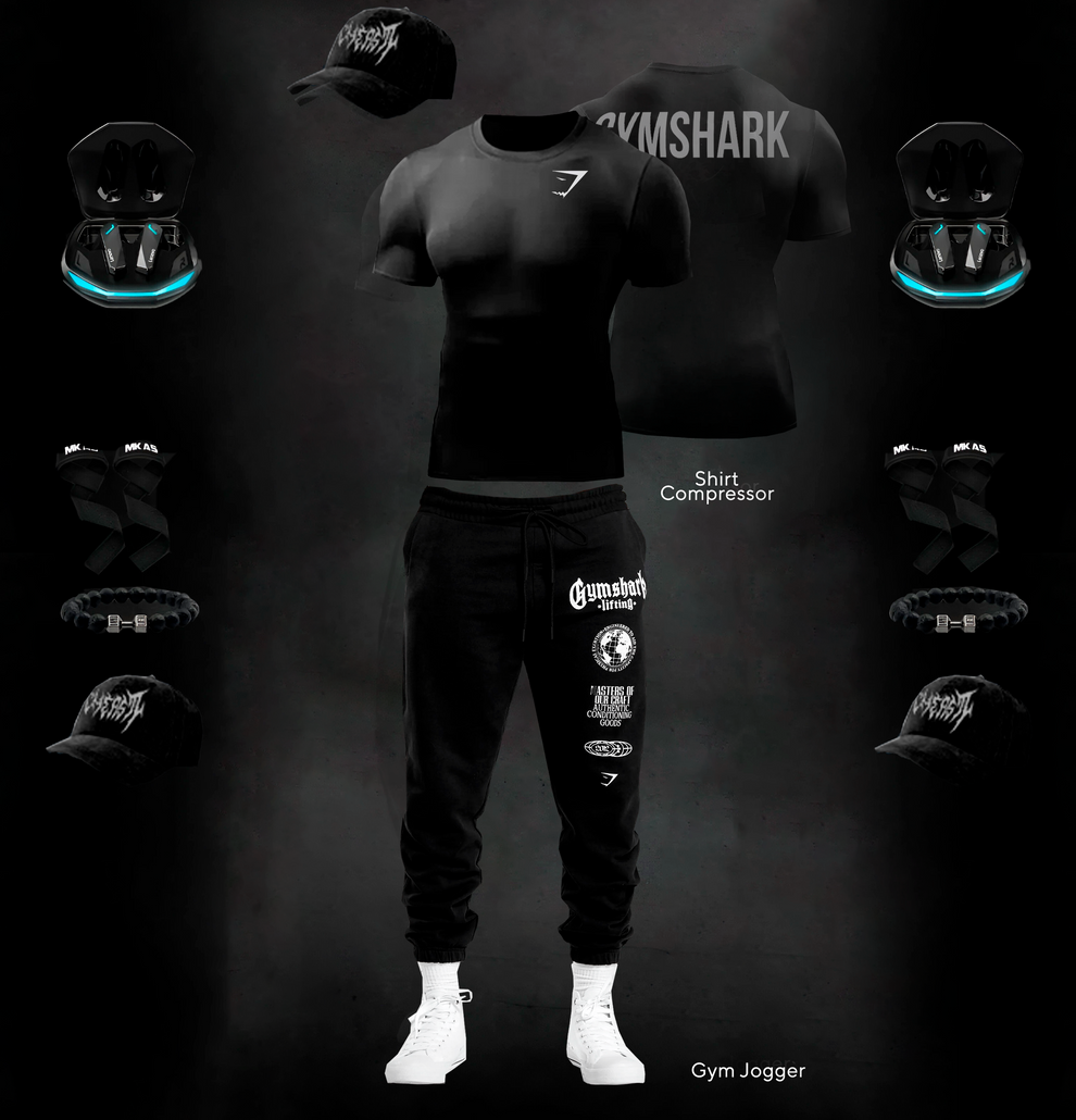 BLACK GYM SET / gymshark – aikastore-pe
