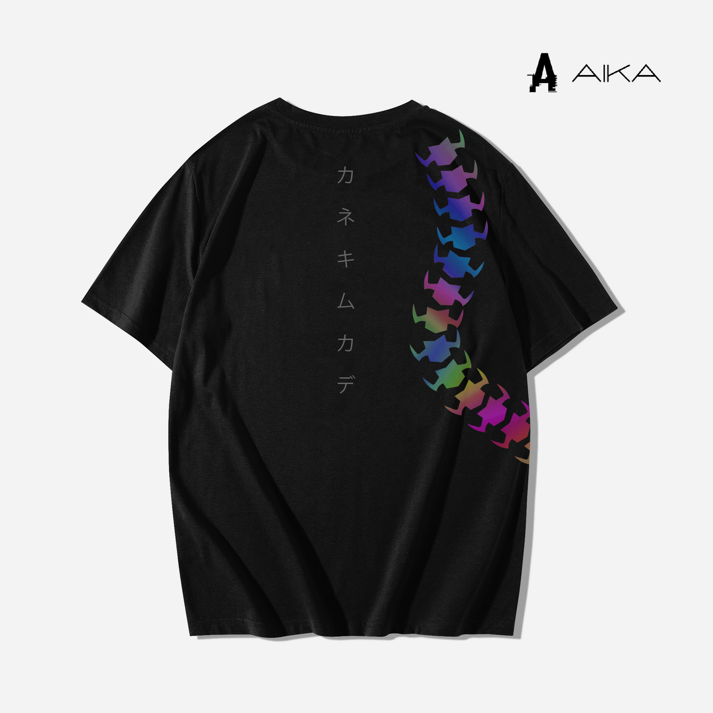 Camiseta Oversize multicolor reflectante Kaneky