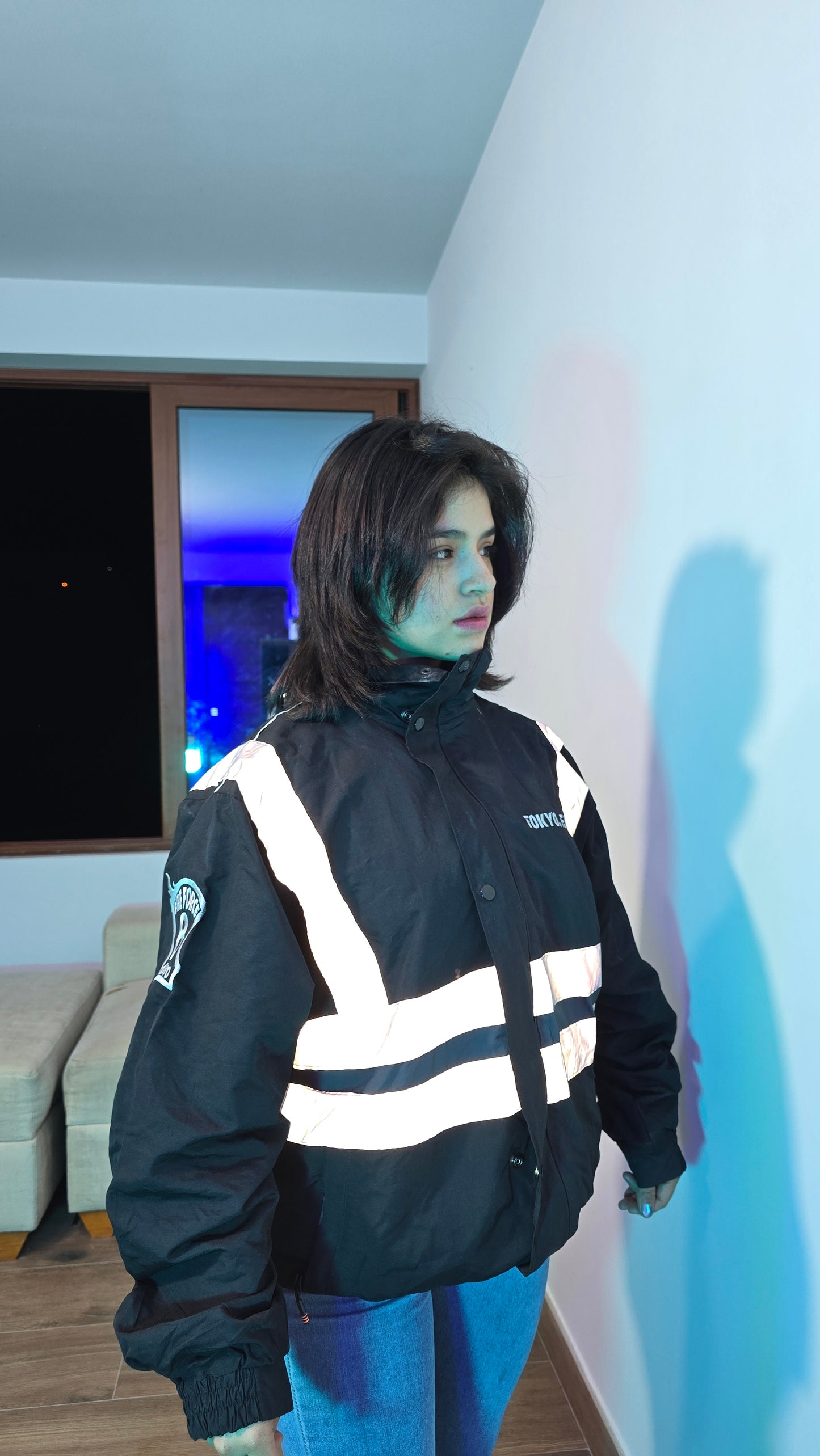 Fire Force Squad 8 – Casaca Reflectiva Premium 🔥