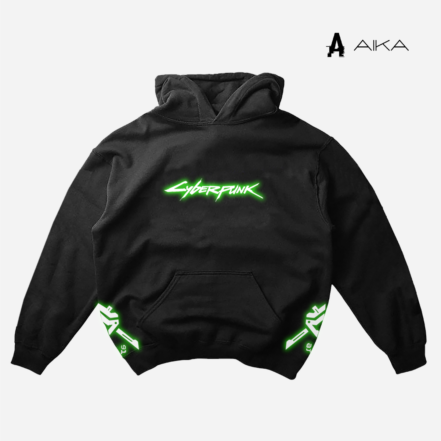 Hoodie Oversize Luminiscente CyberPunk